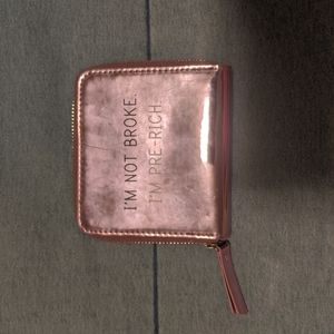 Pink Metallic Wallet
